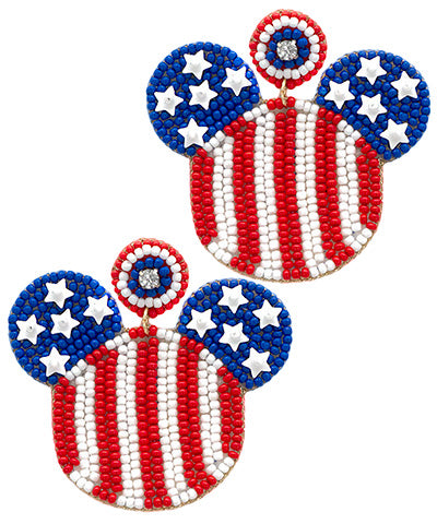Flag Mouse Earrings