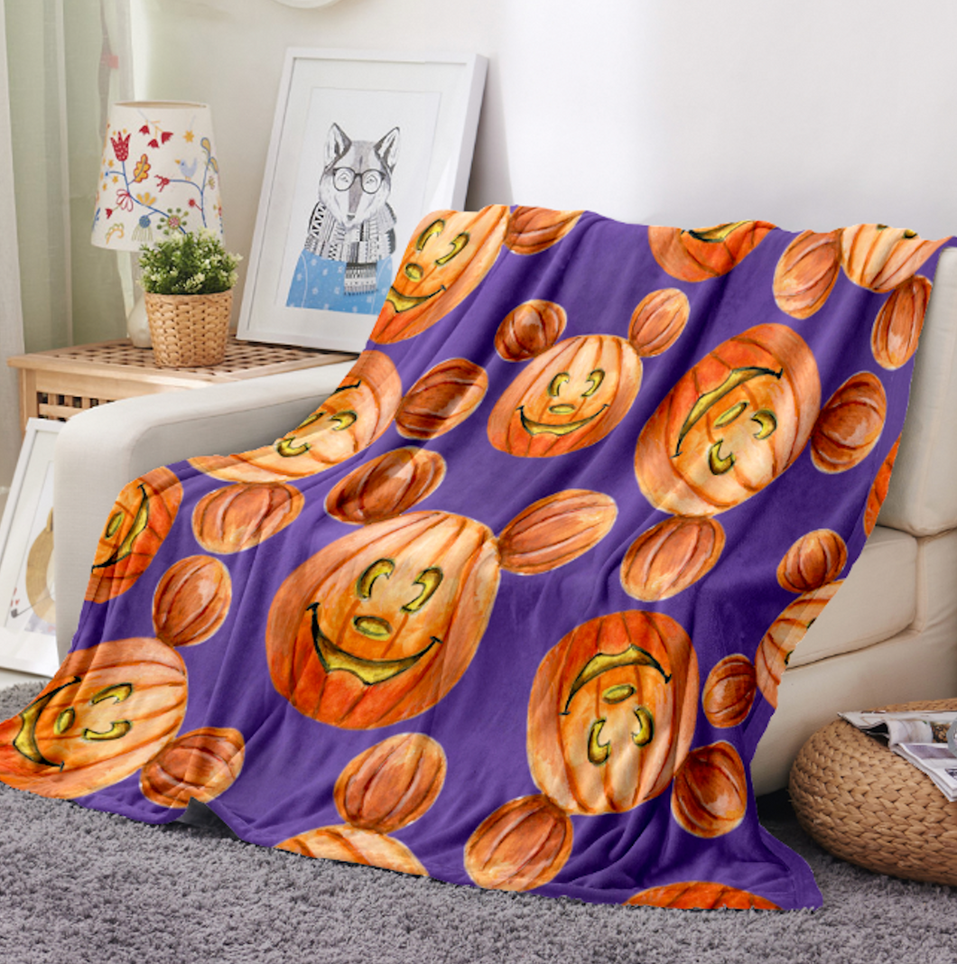 Pumpkin Season Fleece Blanket
