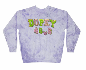 Dopey Tie Dye Patch Sweatshirt