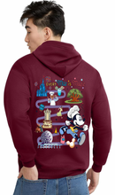 Load image into Gallery viewer, Full Zip men’s Sweatshirt (Wine and Dine)