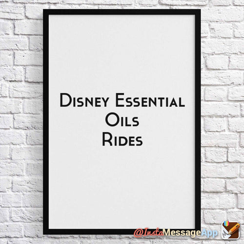Disney Essential Oils- Rides