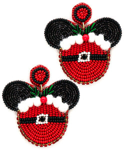 Santa Mouse Earrings